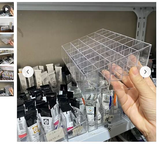 scatola porta tubetti